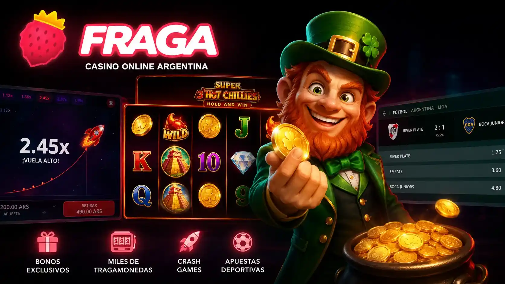 Fraga Casino Online Argentina: bonos y apuestas deportivas